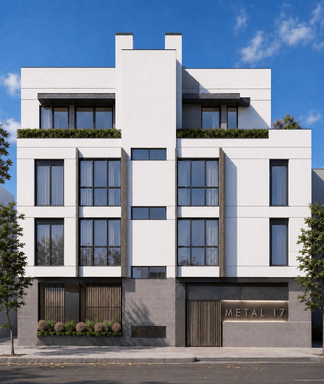 Render del edificio Metal 17 en Villaverde, Madrid